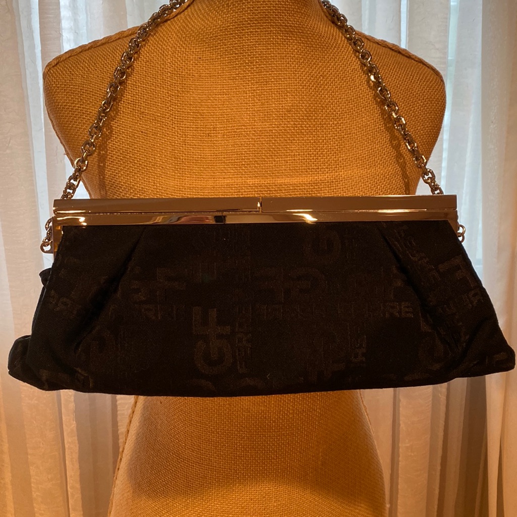 Gf Ferre Fabulous Clutch Bag With Silver Hardware